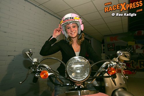 Scooters en helemen in retro look
